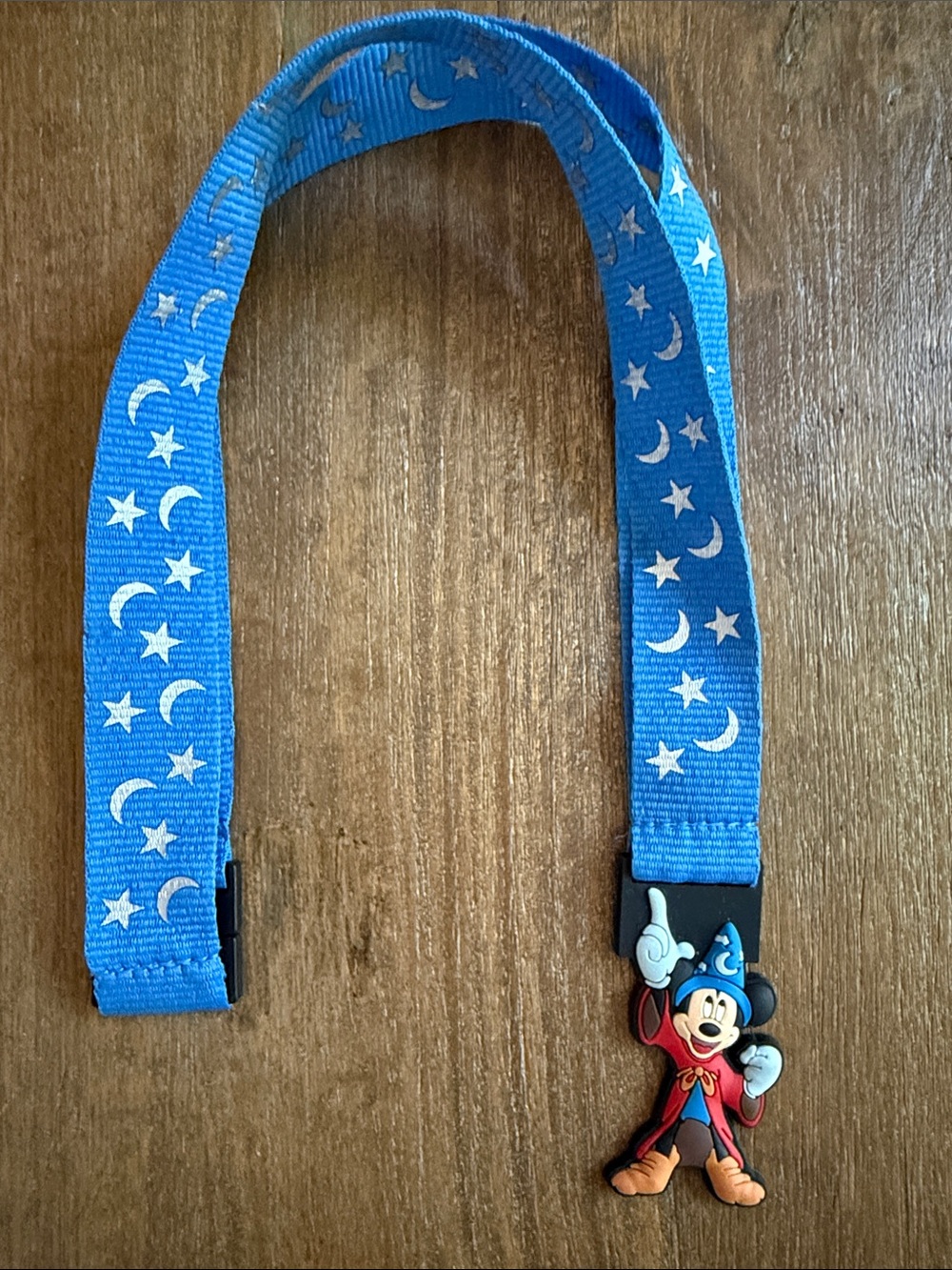 Disney Mickey Sorcerer Lanyard blue stars and moons